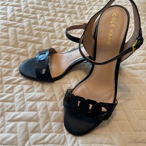 Cole Haan Black Heeled Sandals